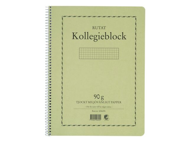 Kollegieblock A4 90 gr rutat