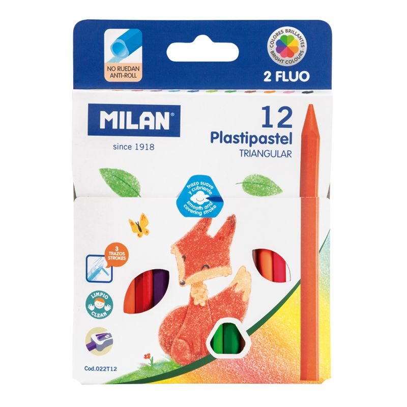 Milan Plastipastel 12-etui