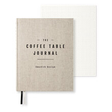 Coffee Table Journal Clean Rough Linen